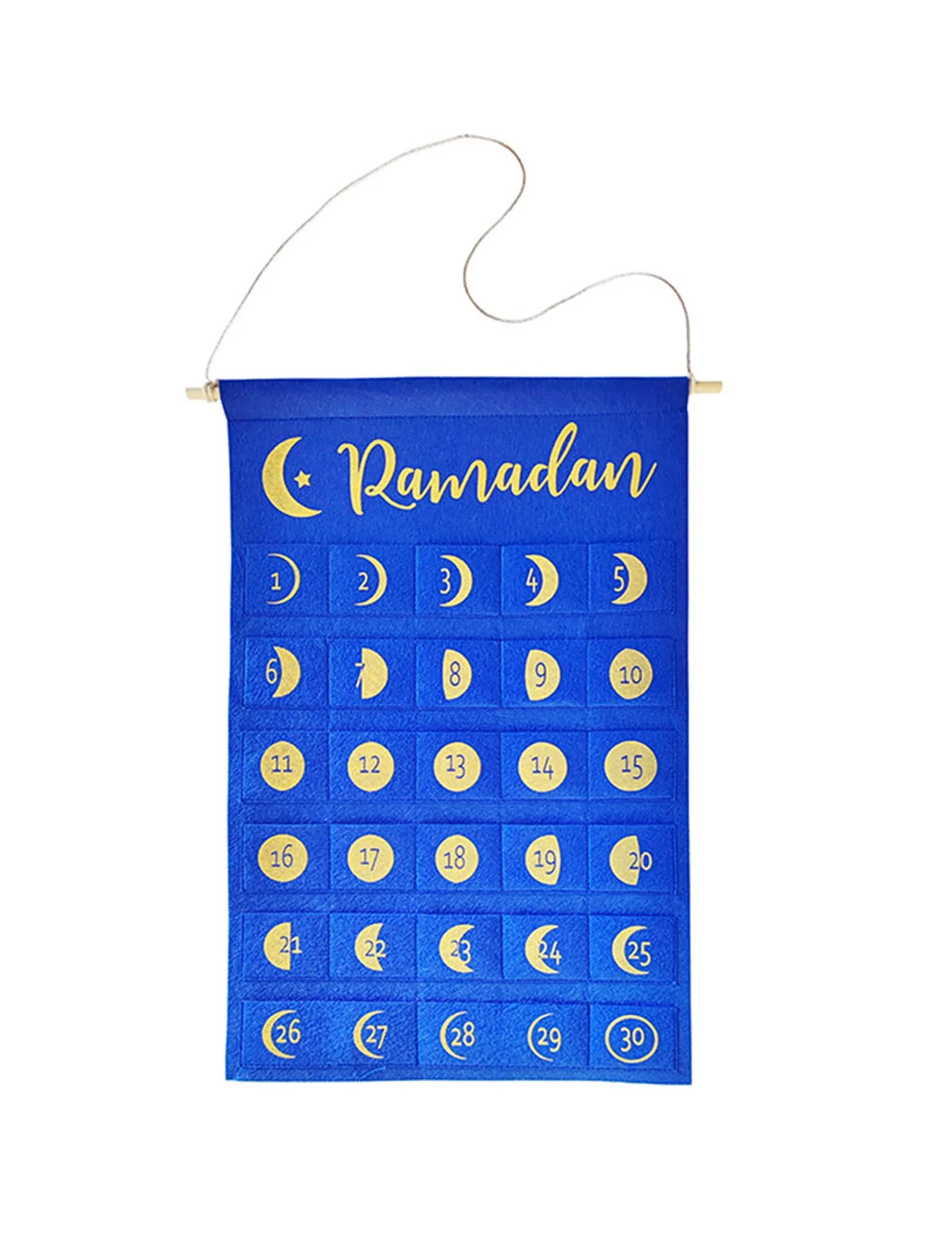 - RAMADAN Calendar blue EID calendar-blue 1pcs photo 2