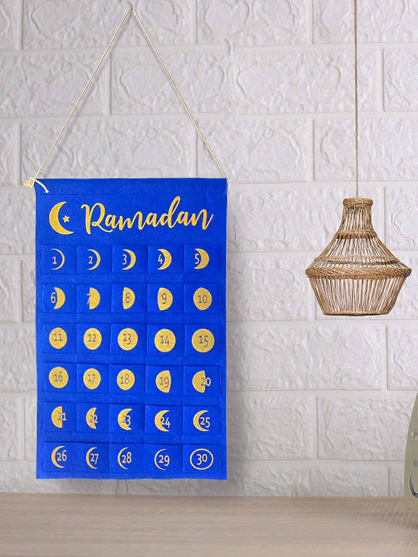 - RAMADAN Calendar blue EID calendar-blue 1pcs photo 6