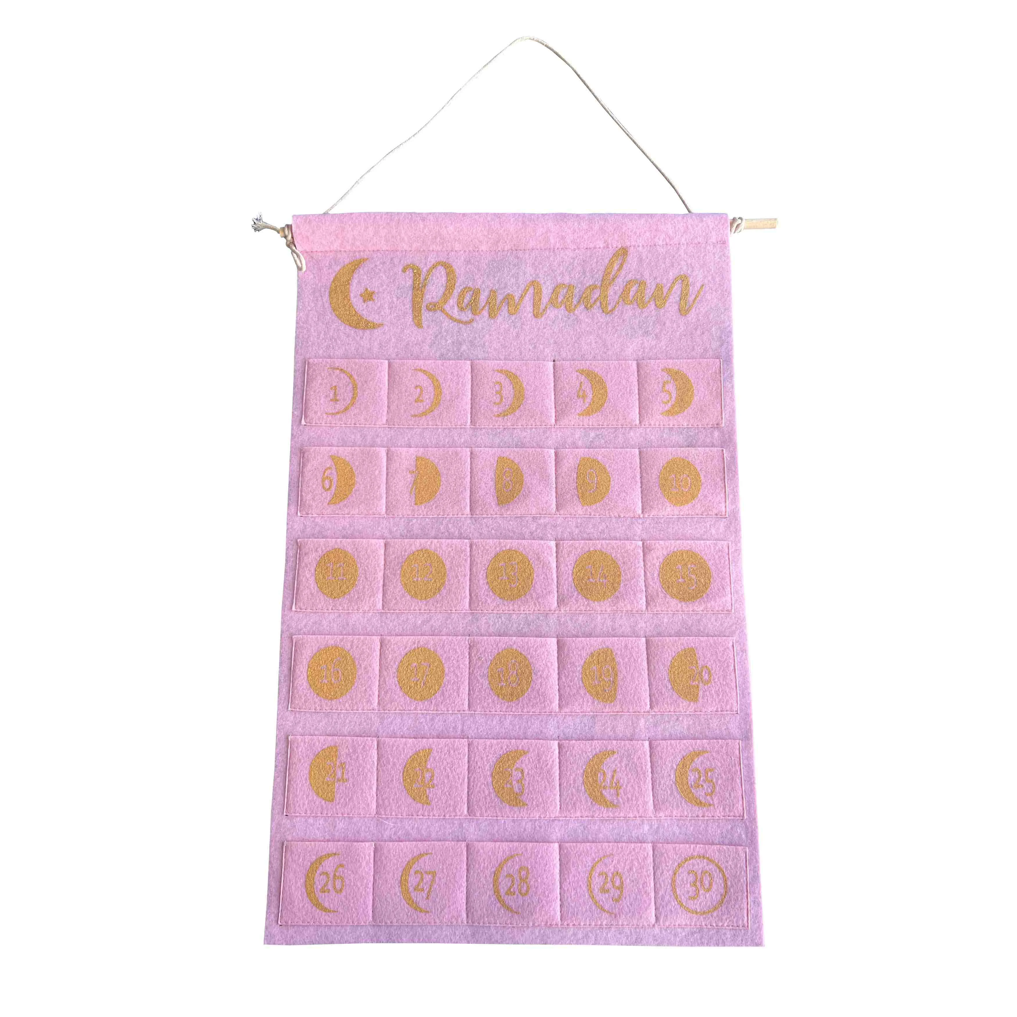 Felt  Ramadan Calendar
Pink