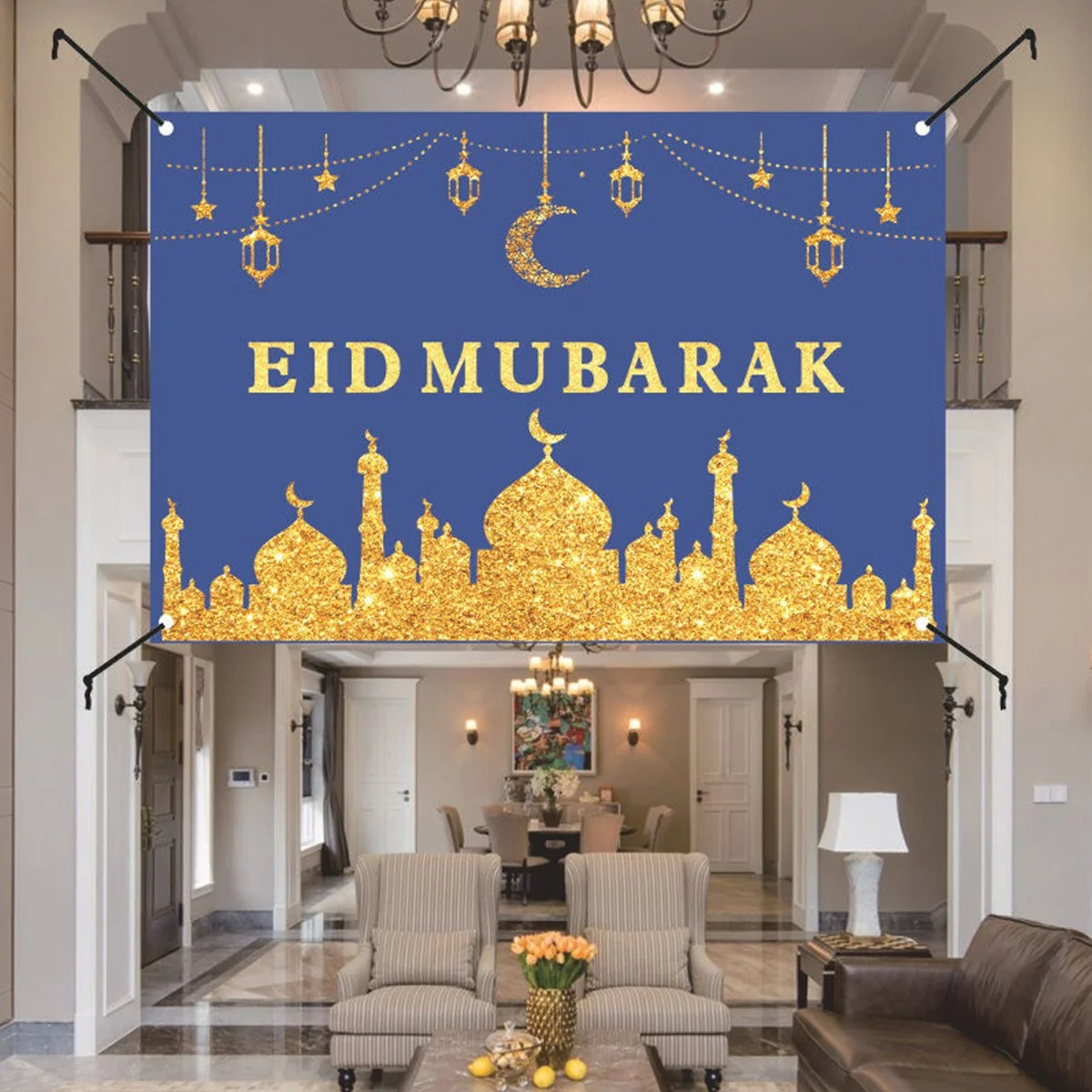 Eid Polyester Cloth  Backdrop photo 7