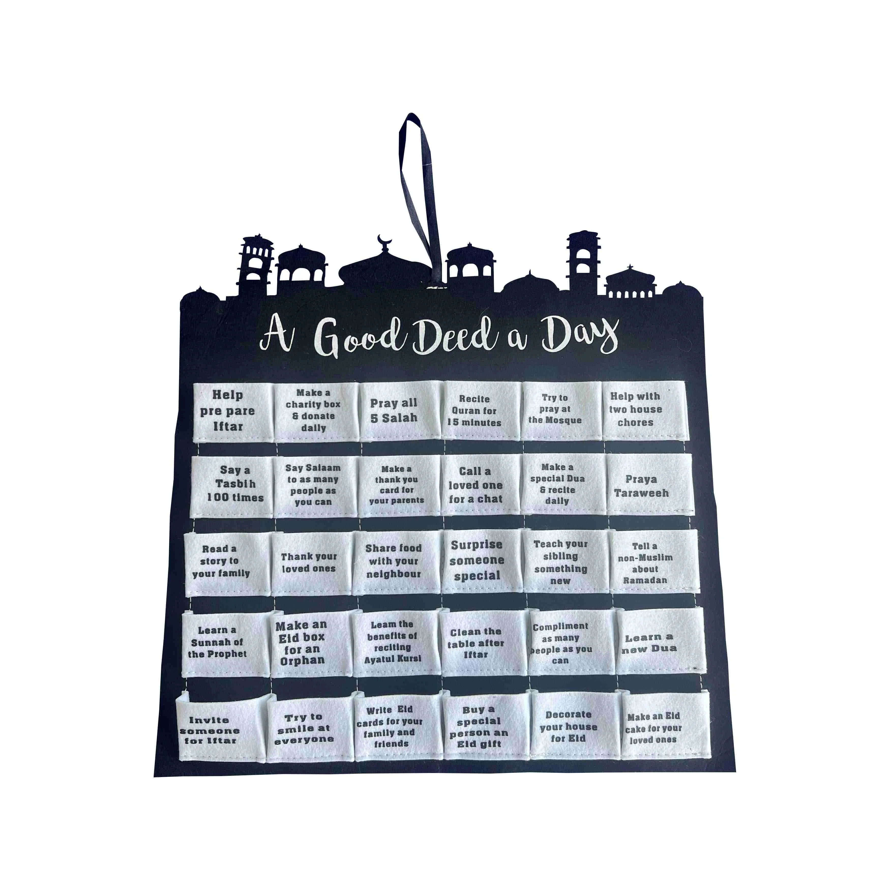 Felt  Ramadan Calendar
Black