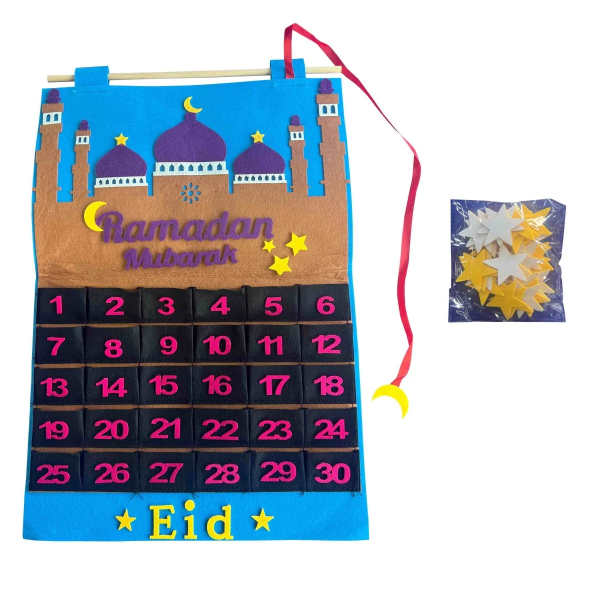 Felt  Ramadan Calendar
with Star marker
Blue Temple