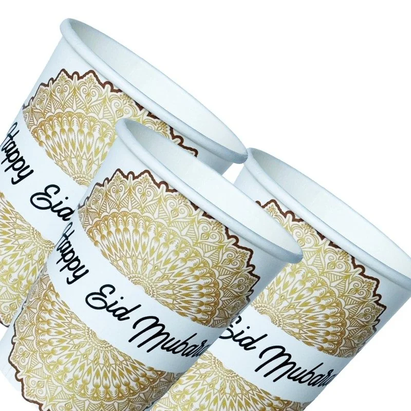 9 EID Mubarak Cups 12pcs photo 2