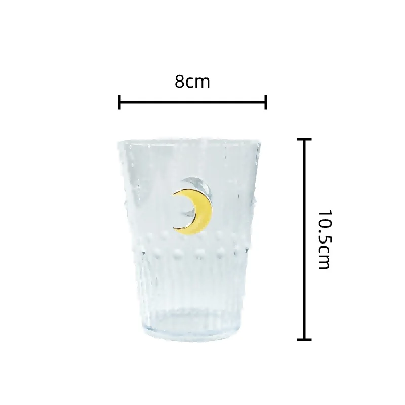 PS CUP WITH GOLDEN PAINTING 300ML 1pcs