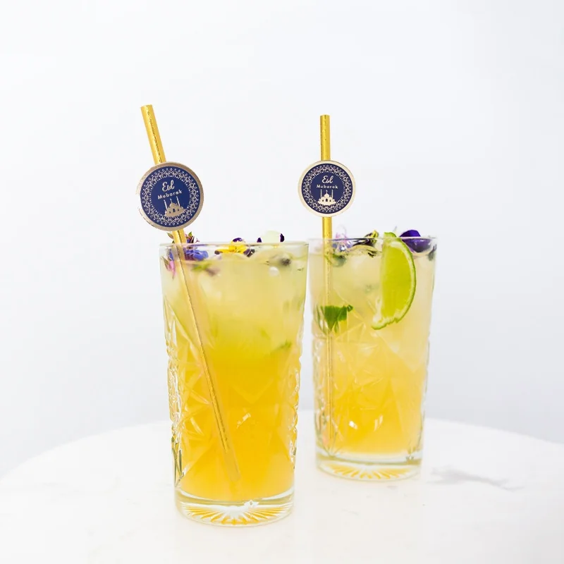 8pk Eid Mubarak Straws 8pcs