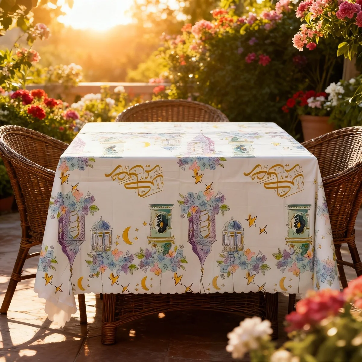 Ramadan Kareem Tablecloth 1pcs photo 3
