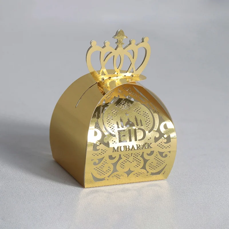 Paper Candy Box 6ct Gold