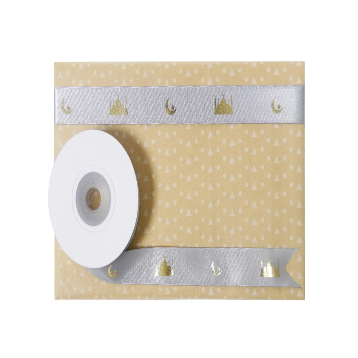 Ramadan Gift Wrapping Ribbon 910cm Silver photo 3