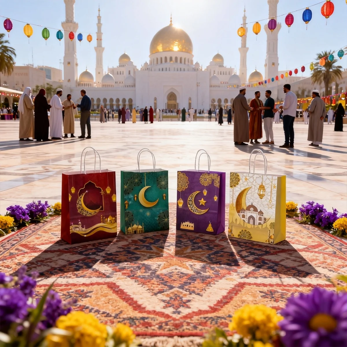 Islamic Festive Gift Paper Bag 1pcs