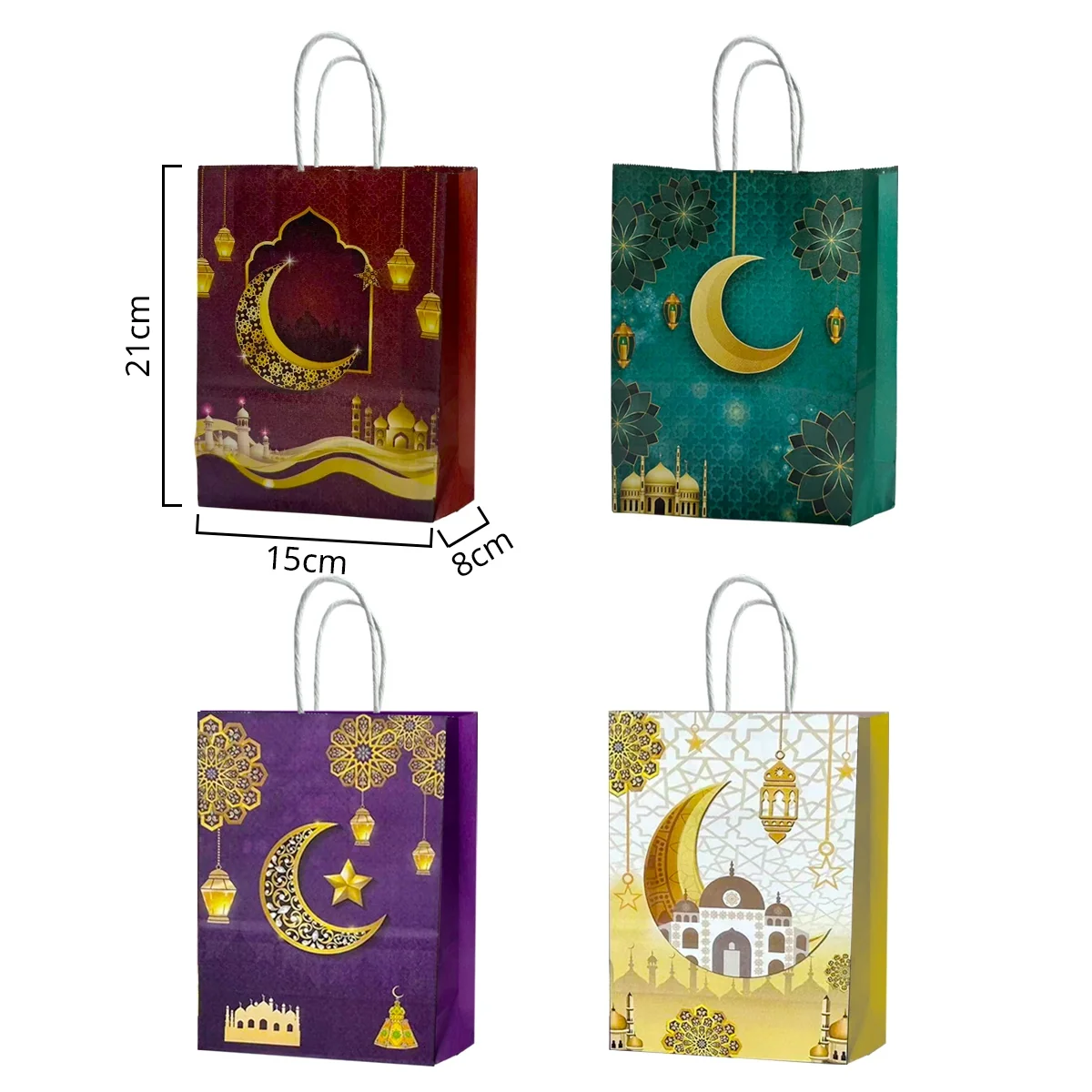 Islamic Festive Gift Paper Bag 1pcs photo 2