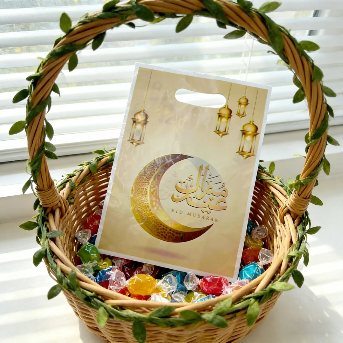 EID Mubarak Plastic Bag PE 12pcs photo 4