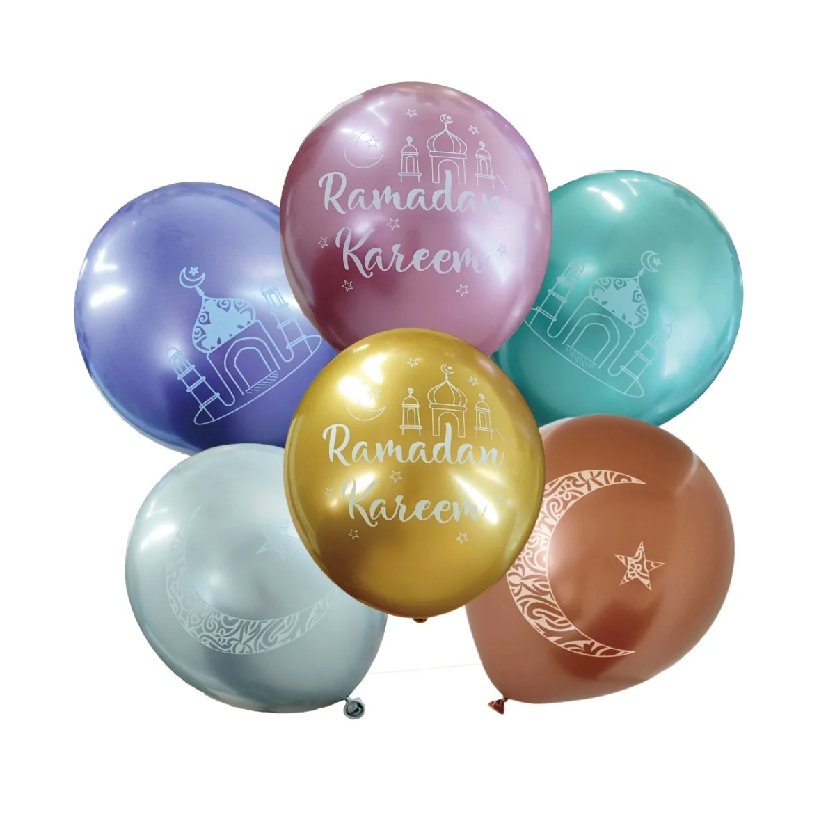 Ramadan Printed Chrome Balloon 12ct photo 4