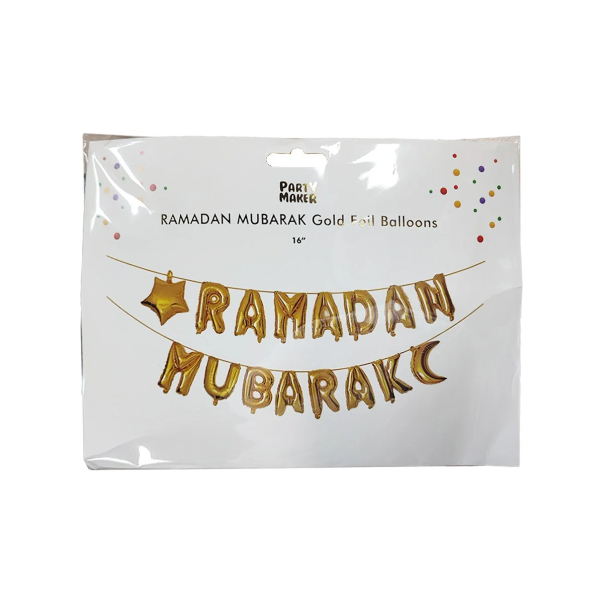 Ramadan Lettering Foil Balloon Garland 16pcs photo 3
