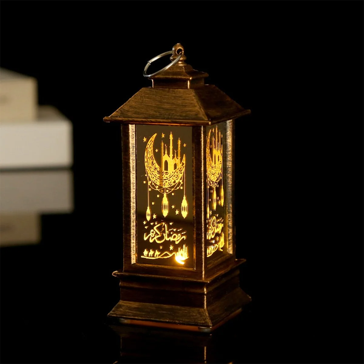 Ramadan Lantern Ornament Bronze Color photo 5