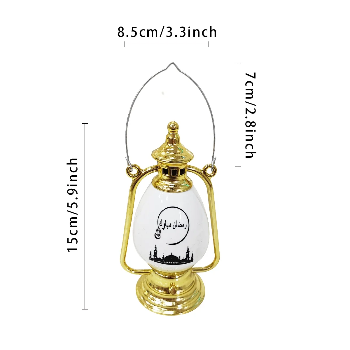 Ramadan Lantern Ornament White Color photo 2