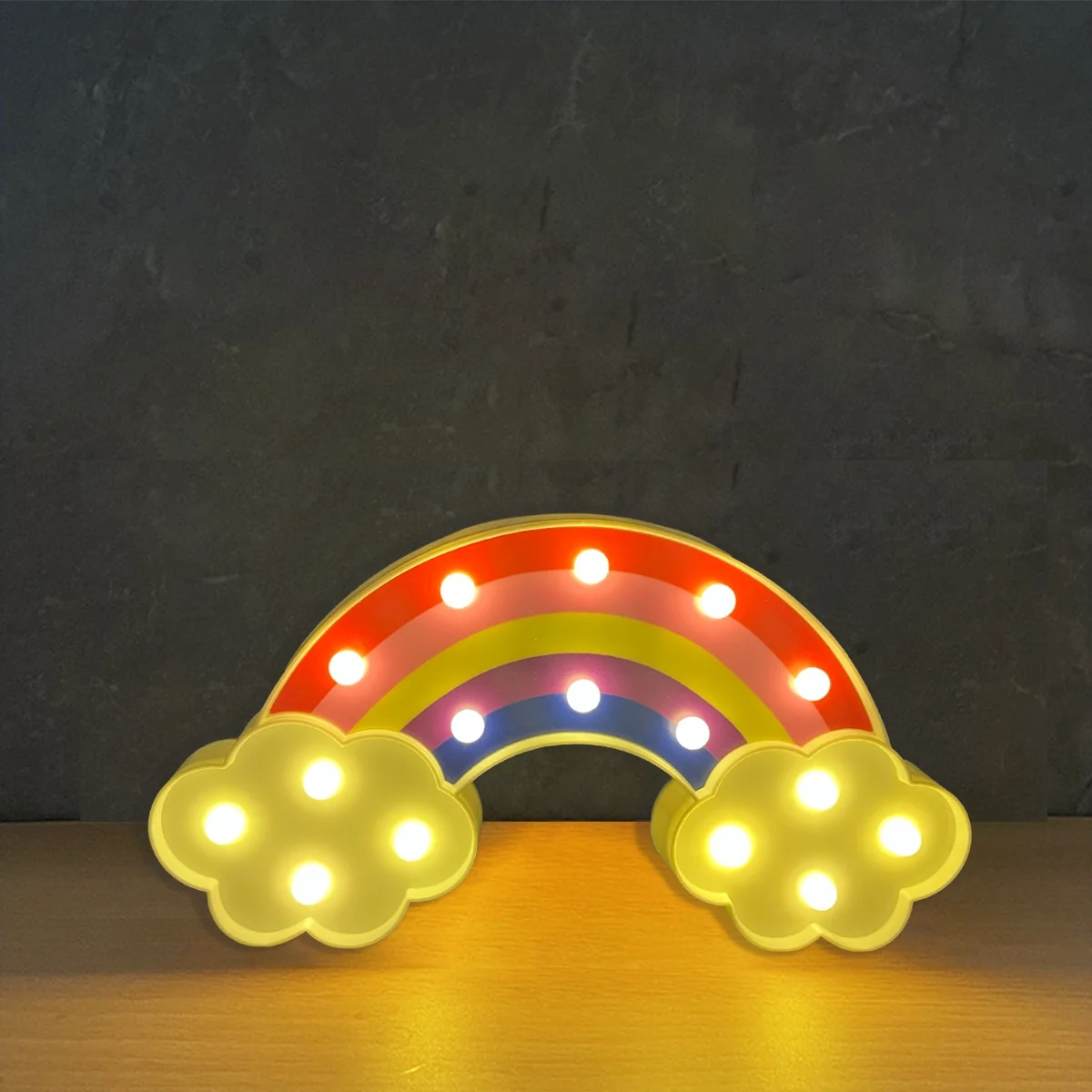 Rainbow Cloud LED Light 30*16cm 1pcs photo 3