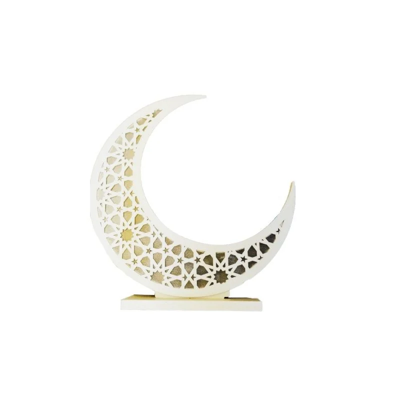LED Moon Wooden Light 20cm 1pcs