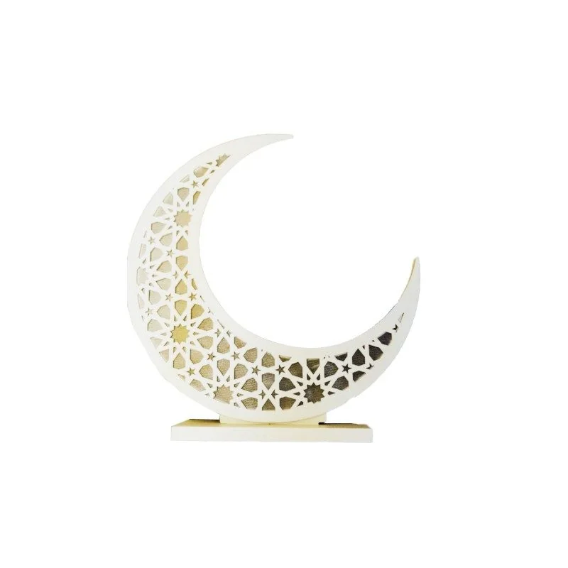 LED Moon Wooden Light 30cm 1pcs