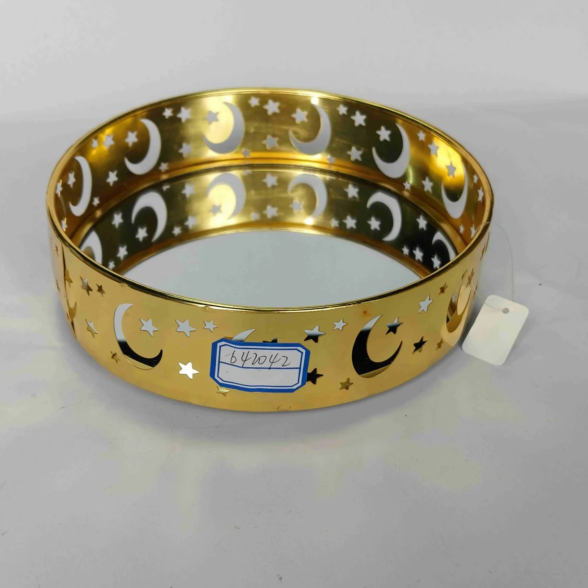 EID Golden Mirror Round Serving Tray 60pcs photo 4