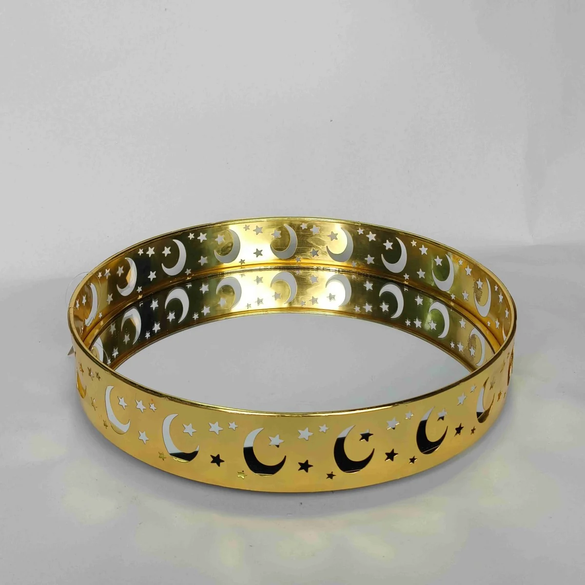 EID Golden Mirror Round Serving Tray 48pcs photo 3