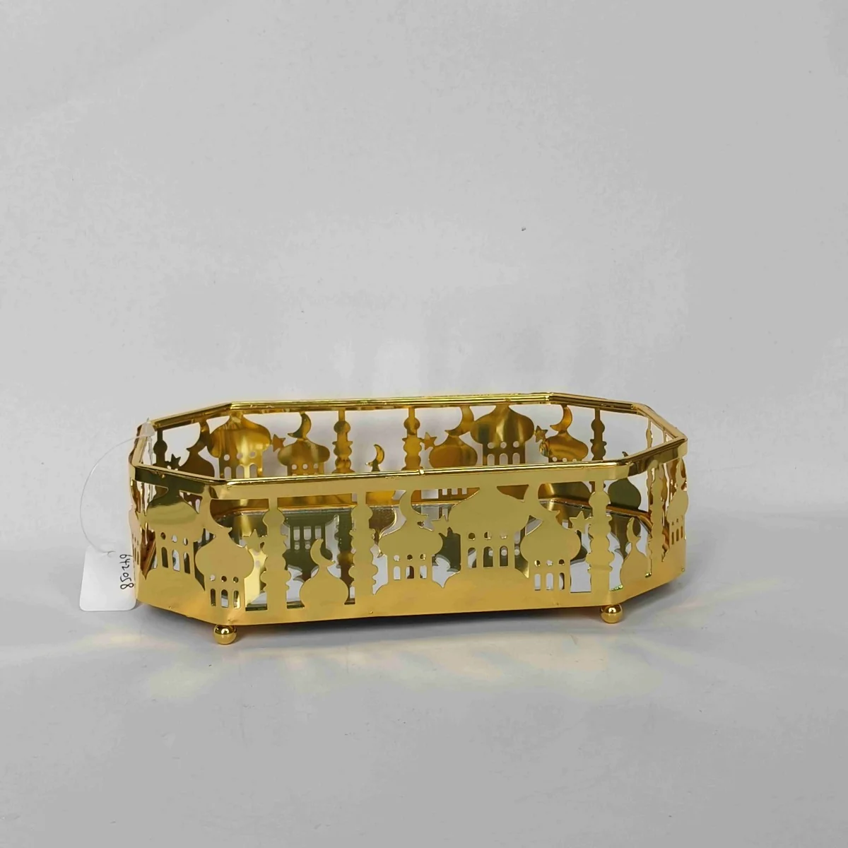 EID Golden Mirror Rectangle Serving Tray 60pcs photo 4