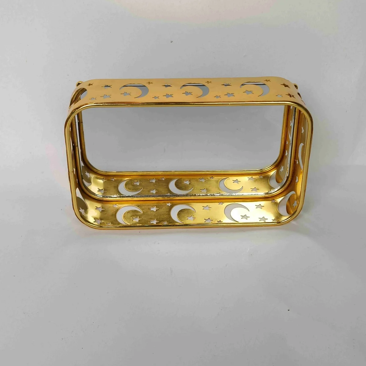 EID Golden Mirror Rectangle Serving Tray 60pcs photo 5