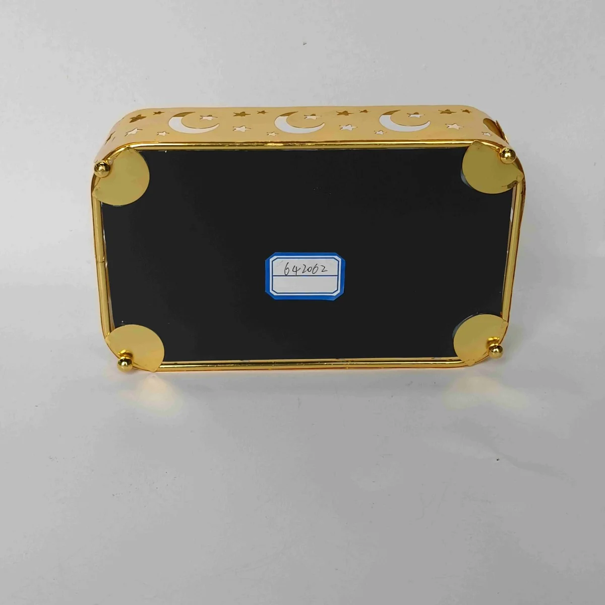 EID Golden Mirror Rectangle Serving Tray 48pcs photo 3