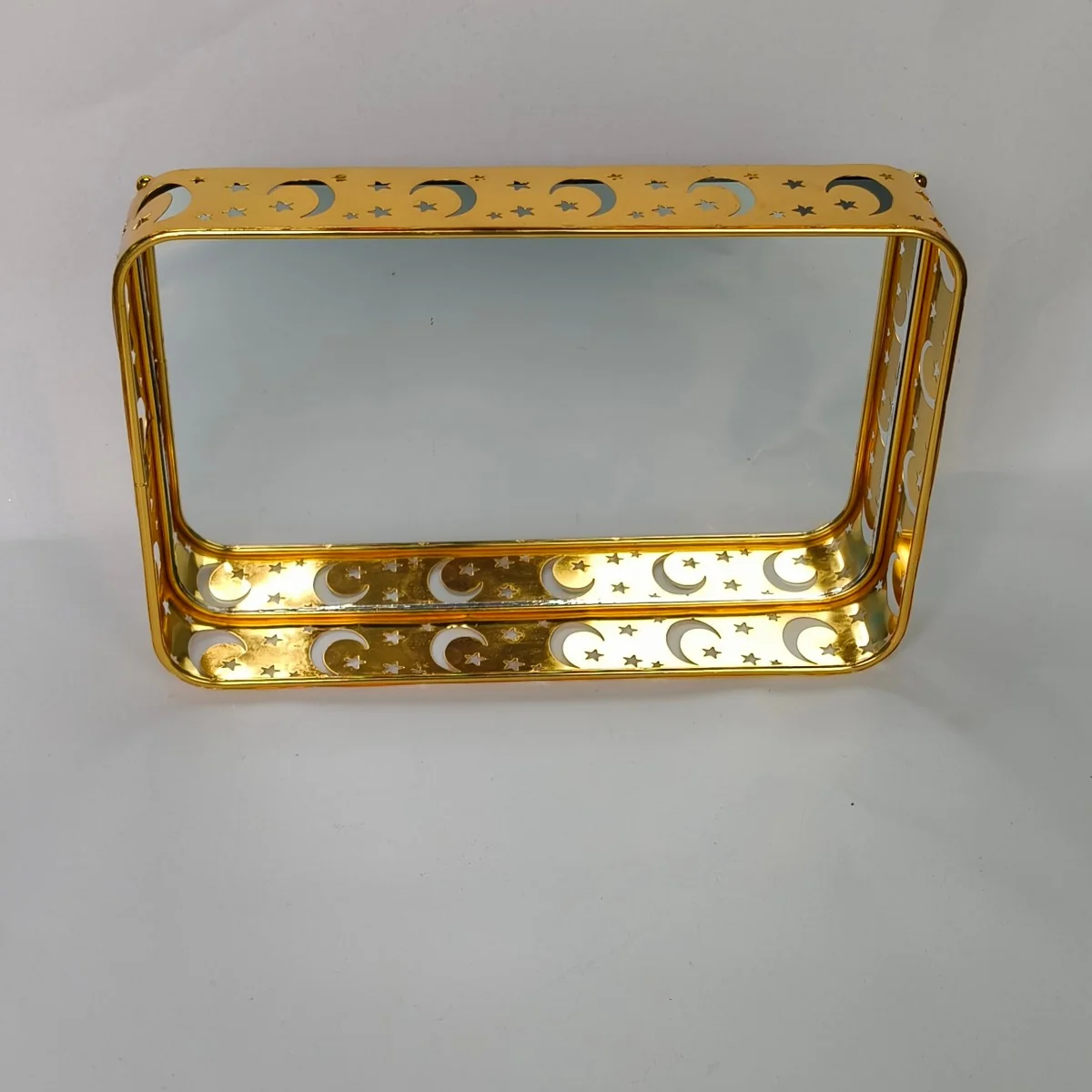 EID Golden Mirror Rectangle Serving Tray 36pcs photo 2