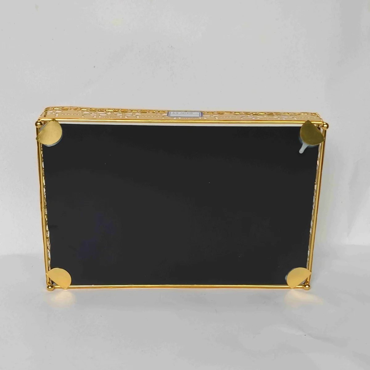 EID Golden Mirror Rectangle Serving Tray 48pcs photo 2