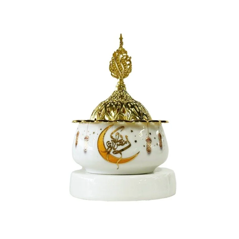 Arabic Metal Ceramic Incense Burner 60pcs