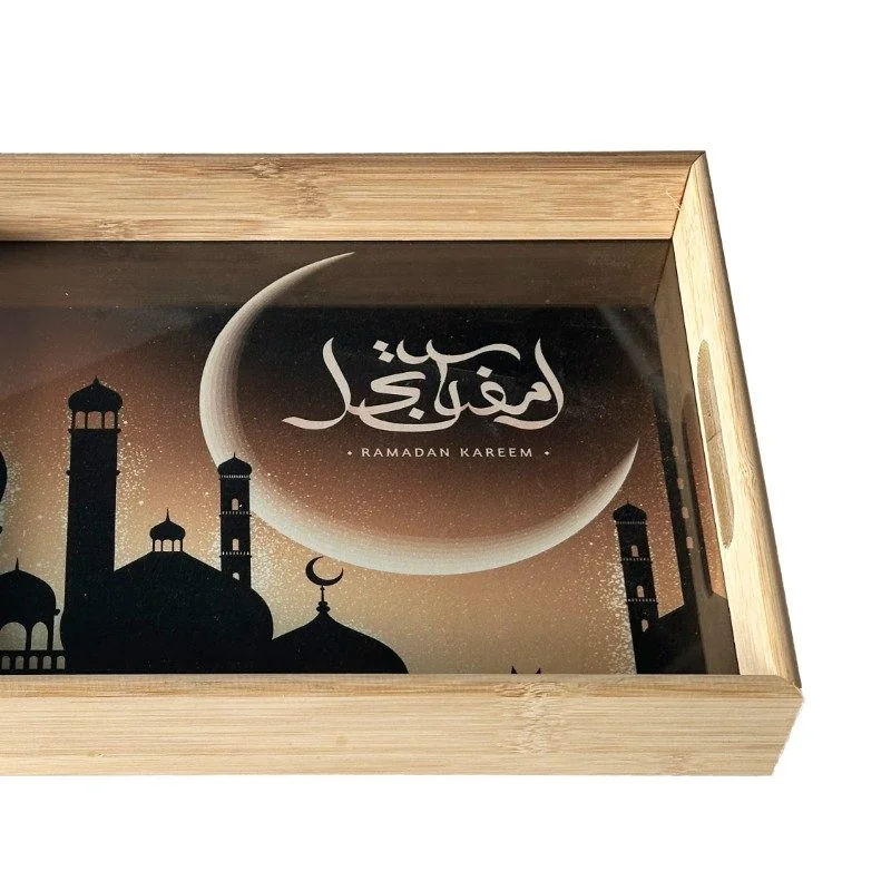 Ramadan kareem Wooden Tray 1pcs