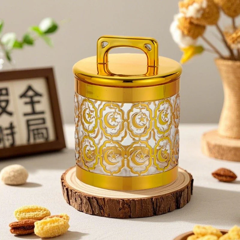 Stripe Snack Jar Flower 1pcs