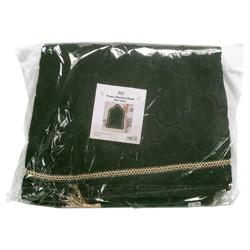 Prayer Blanket-Black Mat-Black 1pcs photo 3
