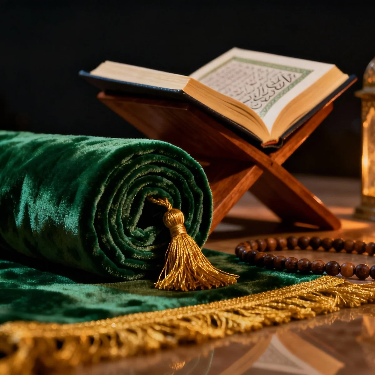 Prayer Blanket-Green Mat-Green 1pcs photo 2