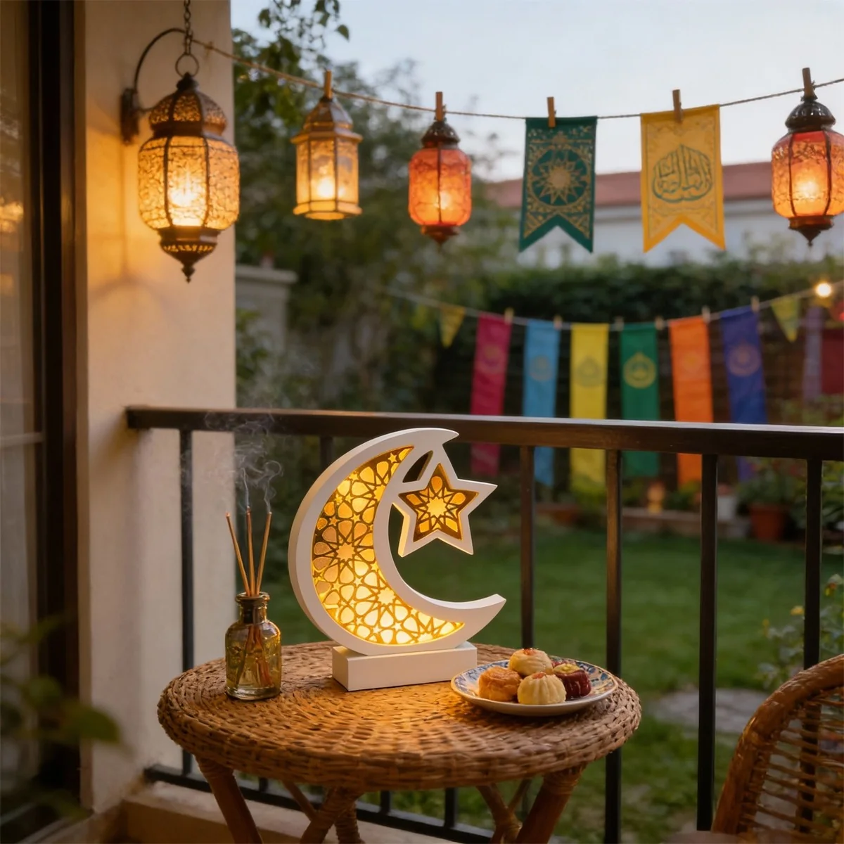 Star Moon LED Table Decoration star moon acrylic sign
