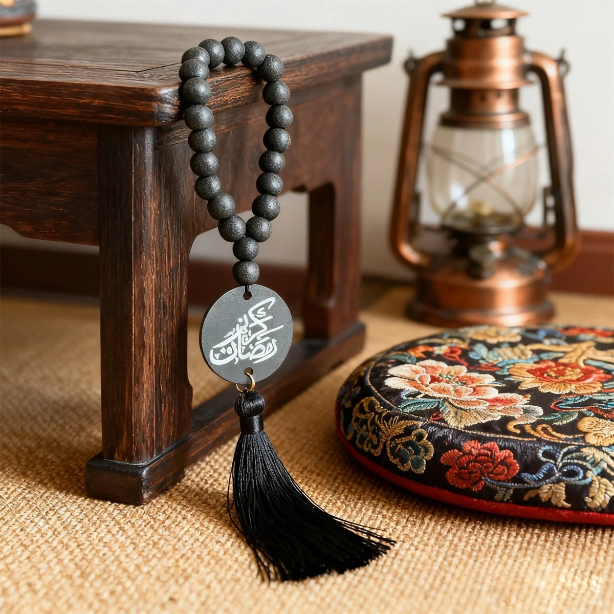 Ramadan Kareem Wooden Bead Wall Hanging 1pcs