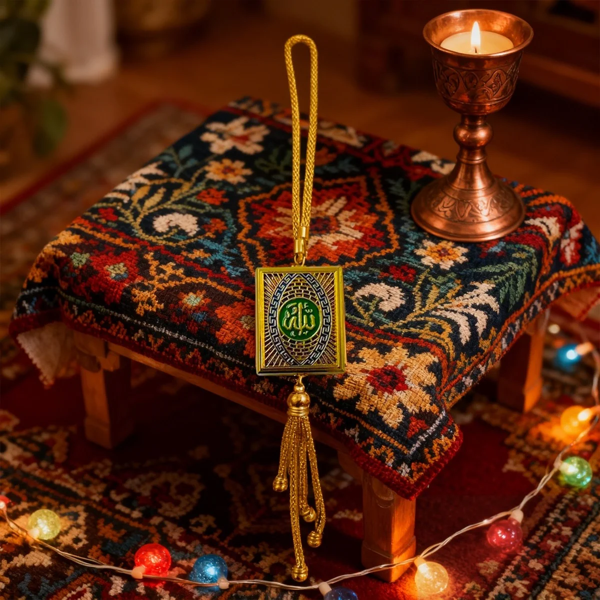 Allah Hanging Ornament with Tassel
square pendant