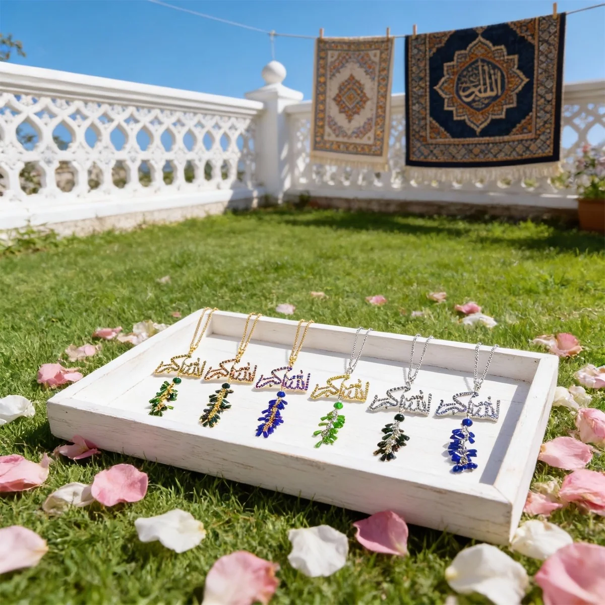 Allahu Akbar Hanging Ornament
purple crystal pendant