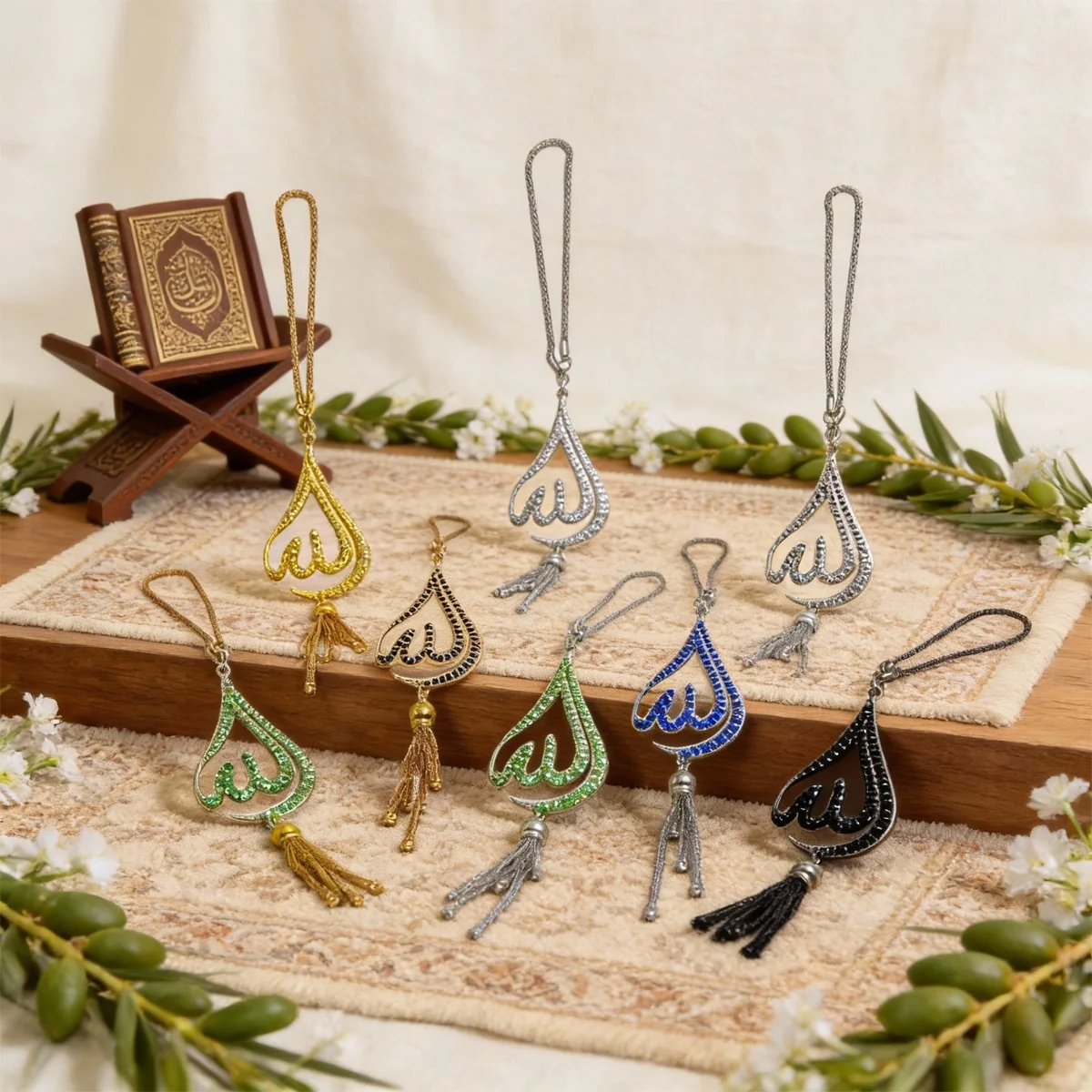 Allah Hanging Ornament with Tassel
teardrop pendant