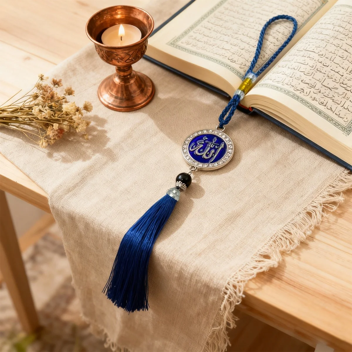 Allah Hanging Ornament with Tassel
green tassel
pendant