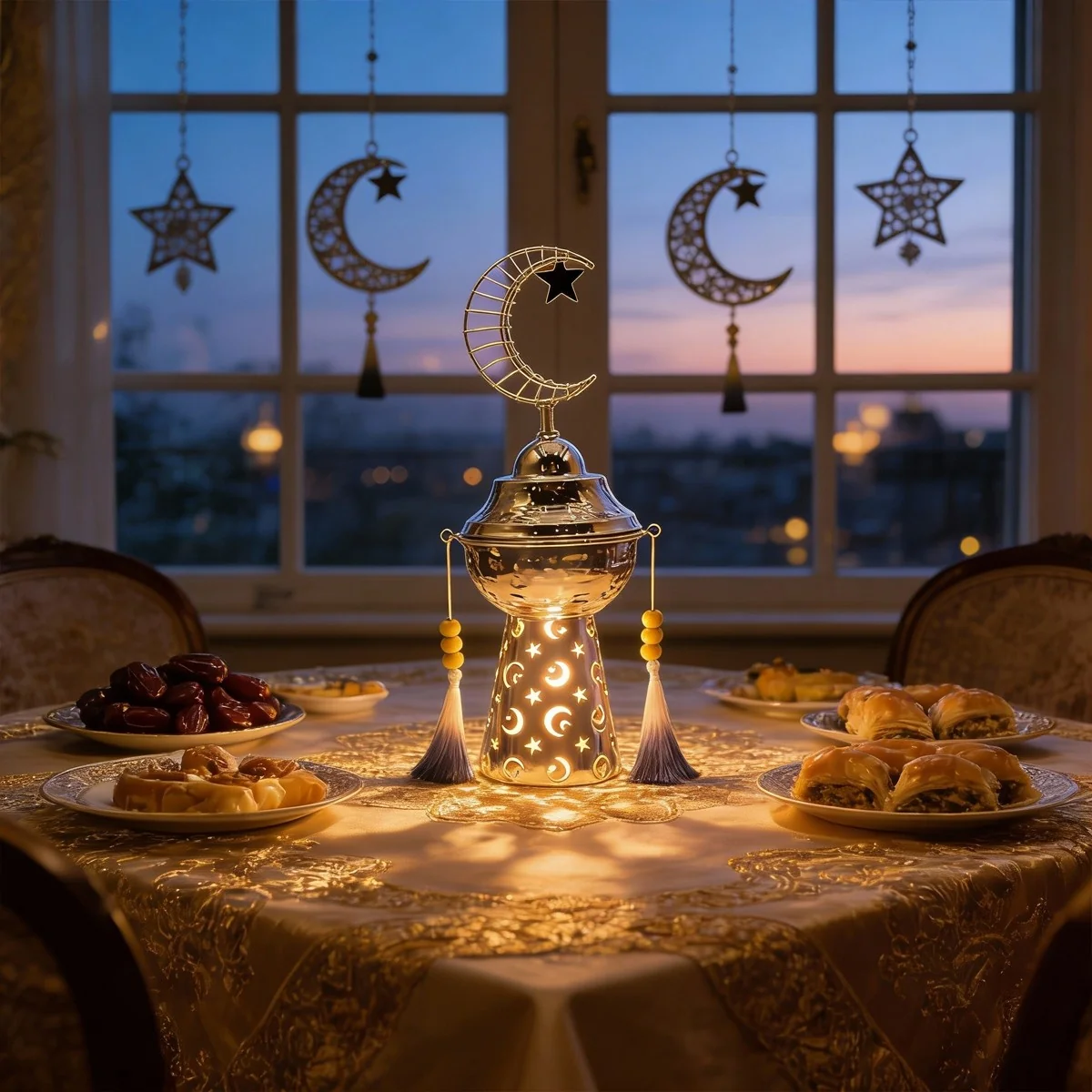 Silver Moon LED Light Candy Jar 1pcs