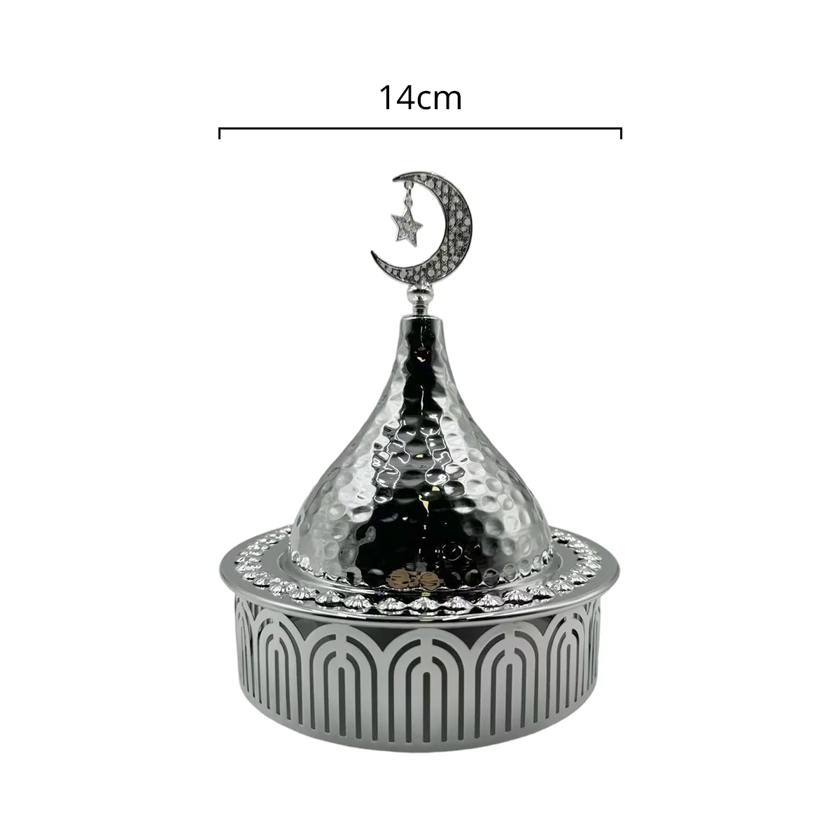 Silver Islamic Crescent Jar 1pcs photo 4