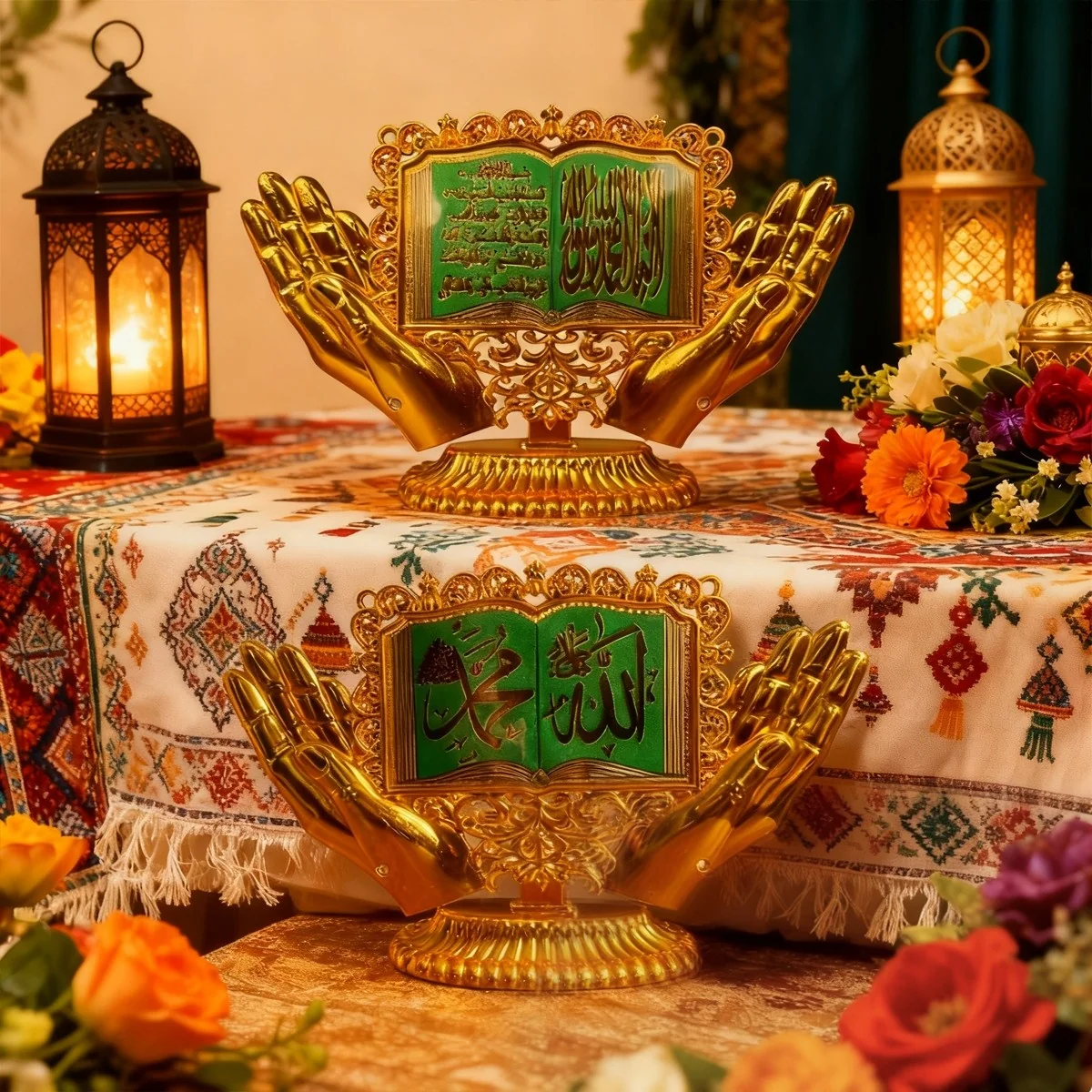Islamic Gold Tabletop Ornament Ramadan deco