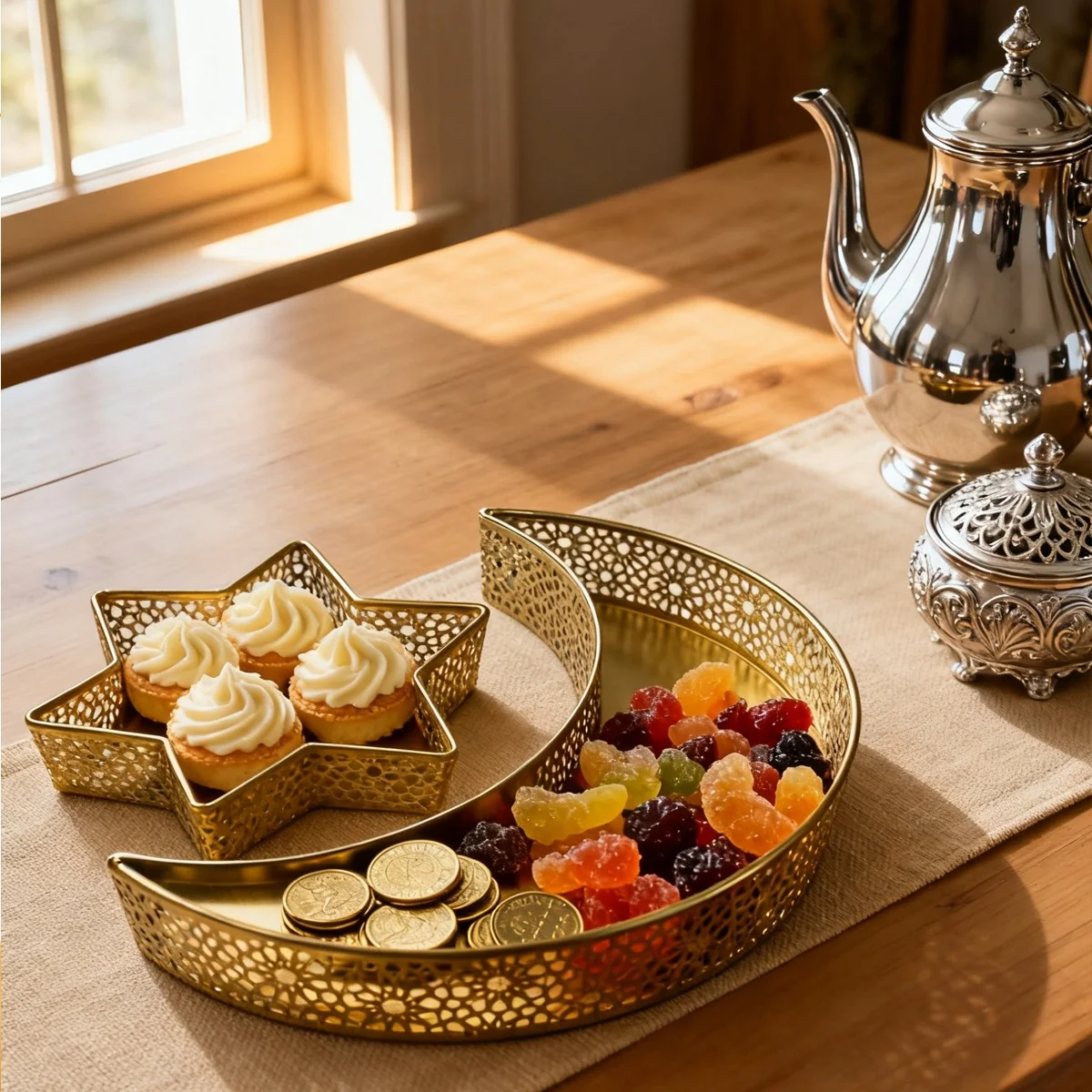 Moon-shaped Ramadan plate - 2 pieces photo 6