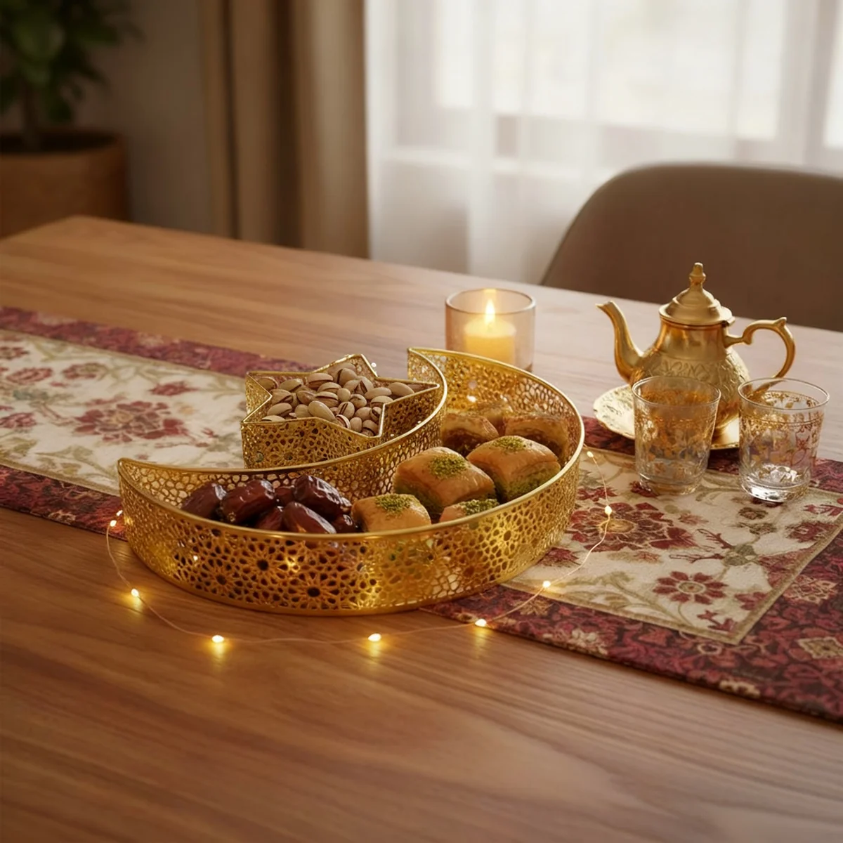 Moon-shaped Ramadan plate - 2 pieces photo 7