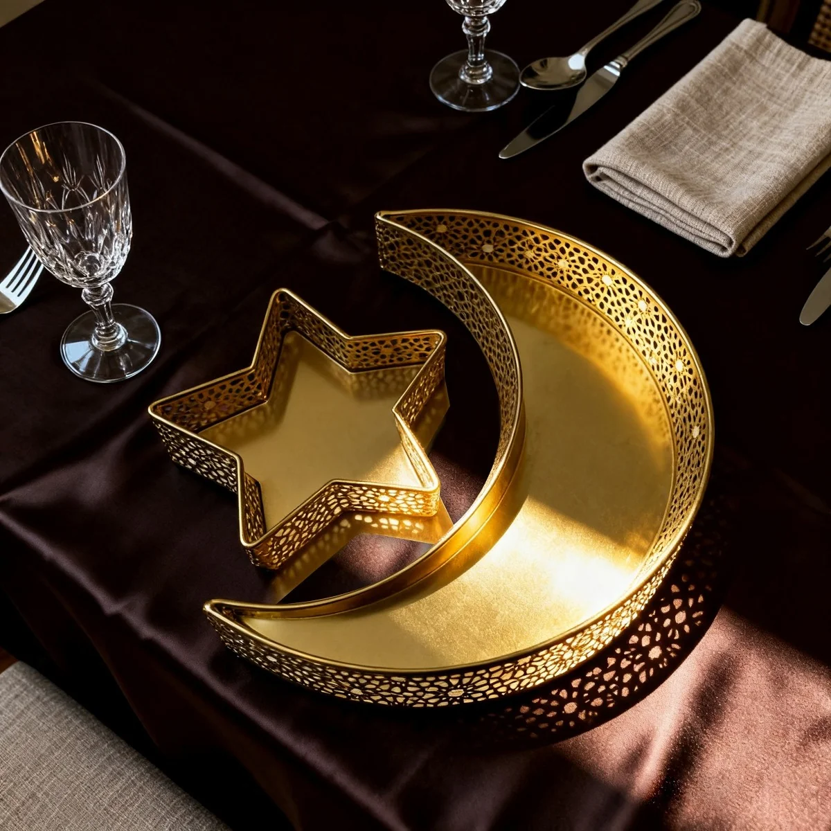 Moon-shaped Ramadan plate - 2 pieces photo 8