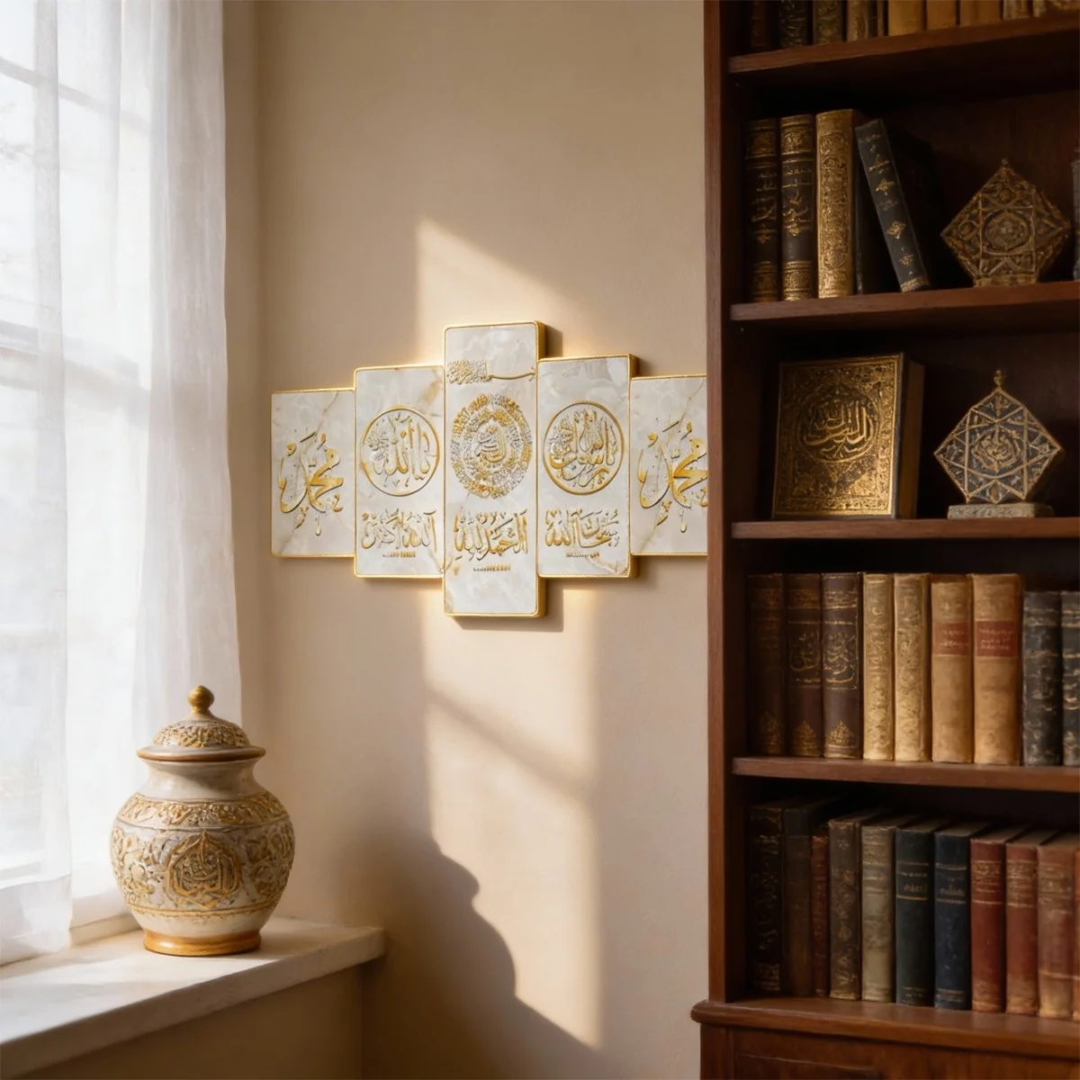 5pcs- Islamic Wall Art Collection 10pcs photo 2