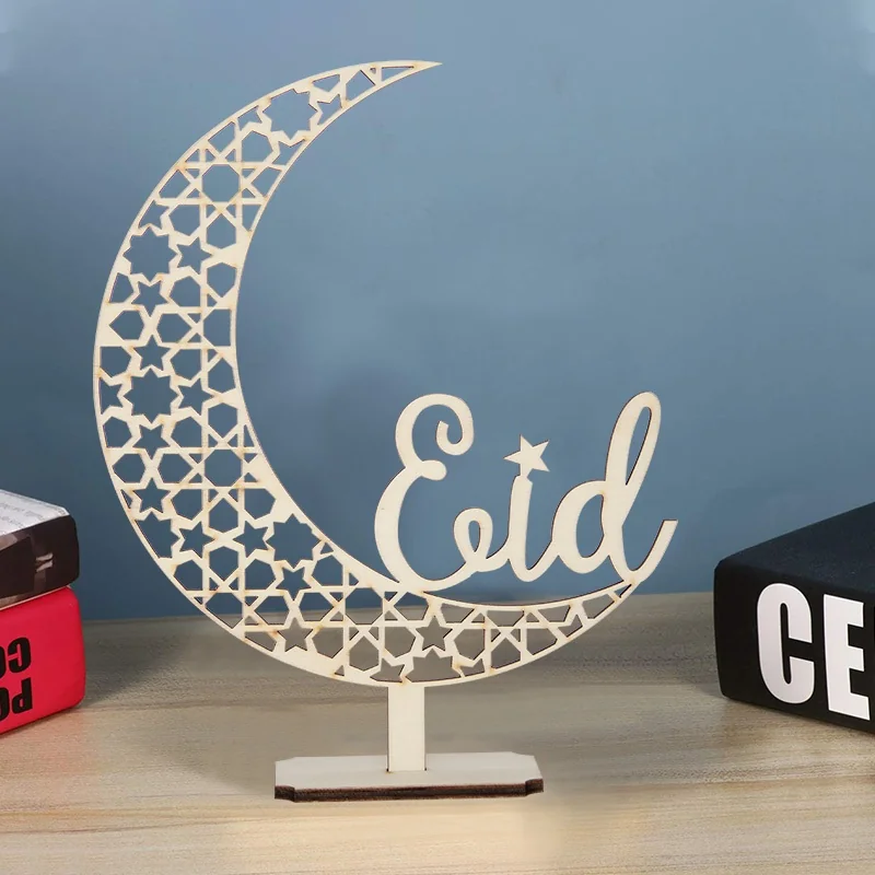 eid wood ornament 1pcs