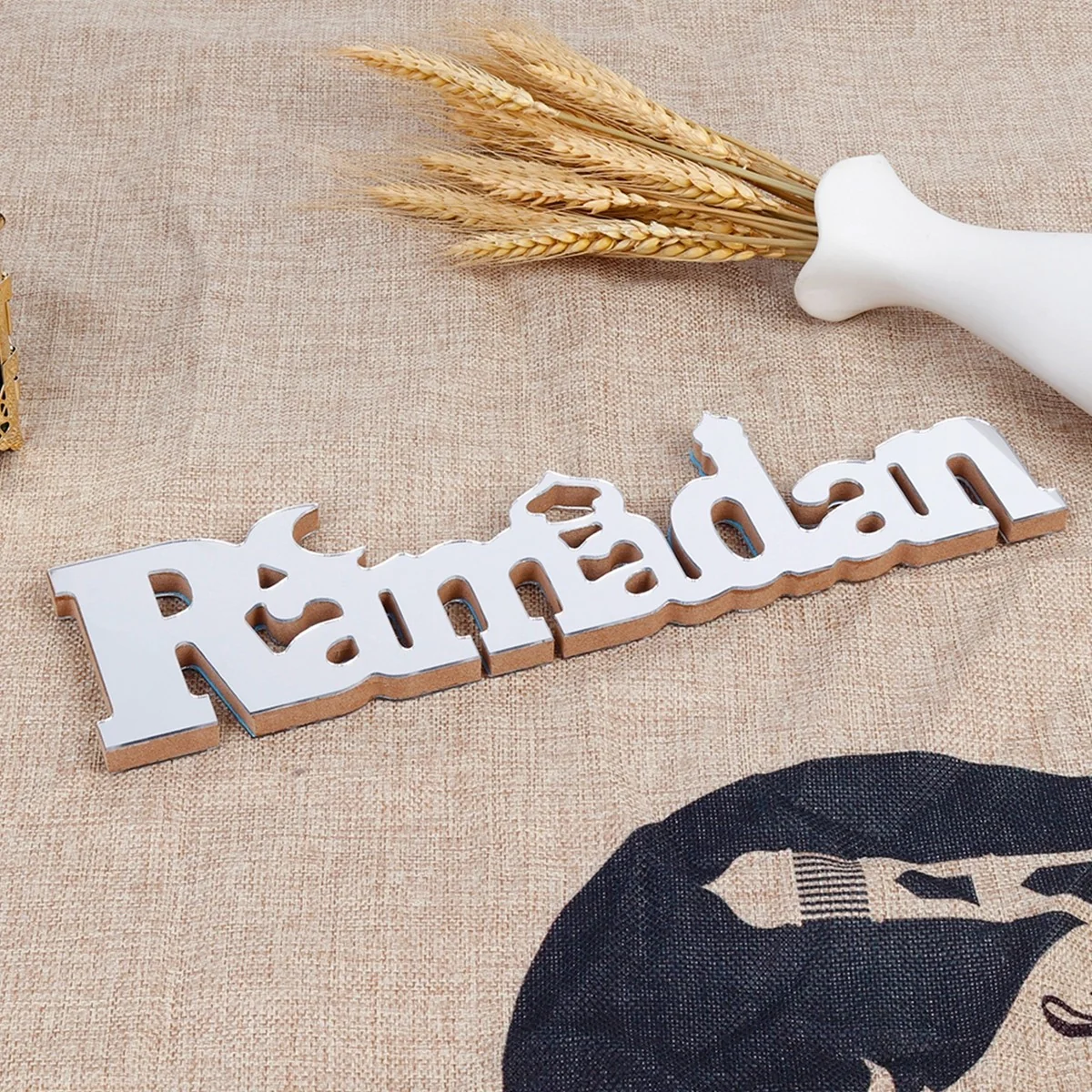 Wood Lettering Ormanant Ramadan Silver