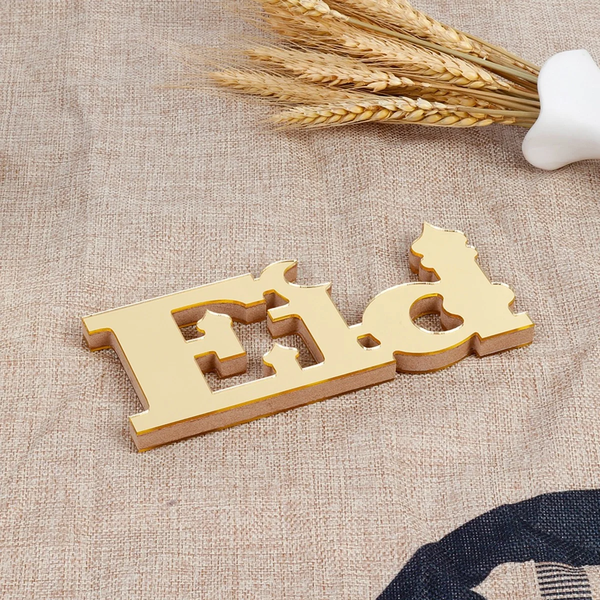Wood Lettering Ormanant Eid Gold